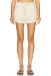Citizen Of Humanity Este Drawstring Short In White