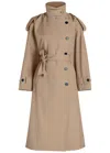 Citizen Of Humanity Citizens Of Humanity Favi Belted Twill Trench Coat In Gray