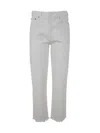 Citizen Of Humanity Isola Cropped Bootcut Recycled Leather-blend Pants In White