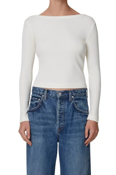 Citizen Of Humanity Franchette Top In Cassia In Pashmina