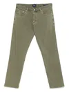 Citizen Of Humanity London Slim-fit Tapered Mid-rise Stretch-twill Trousers In 绿色