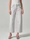 CITIZENS OF HUMANITY GAUCHO VINTAGE WIDE LEG JEANS IN COMET MD GREY