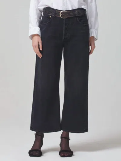 Citizens Of Humanity Gaucho Vintage Wide Leg Jeans In Stonington Black In Multi