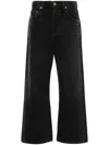 Citizen Of Humanity Black Gaucho Vintage Wide Leg Jeans In Stton