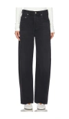 Citizen Of Humanity Womens Devine (washed Blk) Paloma Wide-leg Mid-rise Stretch-denim Jeans In Black