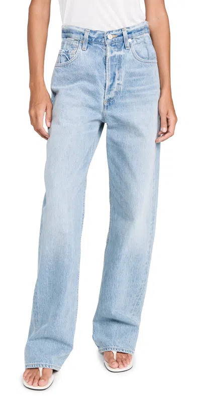 CITIZEN OF HUMANITY GWENDOLINE SCRUNCH REGENERATIVE COTTON JEANS DAKOTA