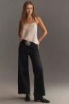 Citizen Of Humanity High-rise Crop Wide-leg Jeans In Black