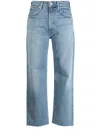 Citizens Of Humanity High-waisted Cropped Jeans In Blue