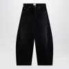 Citizen Of Humanity Horseshoe Cropped Raw Hem Jeans In Black