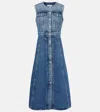 Citizens Of Humanity Idalene Organic Denim Midi Shirt Dress In Blue