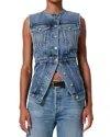 Citizen Of Humanity Idalene Paneled Organic Denim Vest In Terrace