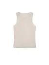 Citizens Of Humanity Inez Waffle-knit Cotton Tank In Grey