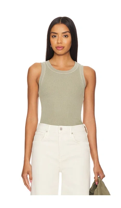 Citizens Of Humanity Isabel Rib Tank In Spring Moss