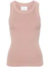 Citizens Of Humanity Isabel Rib Racerback Tank In Pink