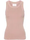 Citizens Of Humanity Isabel Rib Racerback Tank In Pink