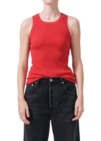 Citizens Of Humanity Isabel Rib Tank Top In Aurora In Multi