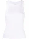 Citizens Of Humanity Ribbed Tank Isabel Fitted Sleeveless In White