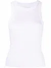 Citizens Of Humanity Ribbed Tank Isabel Fitted Sleeveless In White