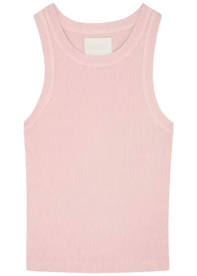 Citizens Of Humanity Isabel Ribbed Stretch-jersey Tank In Light Pink