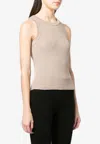 Citizen Of Humanity Citizens Of Humanity Sleeveless Ribbed Top In Beige