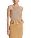 Citizens Of Humanity Isabel Ribbed Tank Top In Sand Atlas