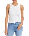 Citizens Of Humanity Ribbed Tank Isabel Fitted Sleeveless In White