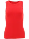 Citizen Of Humanity Isabel Rib Tank Aurora In Red