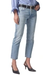 CITIZENS OF HUMANITY ISLA HIGH WAIST ORGANIC COTTON ANKLE STRAIGHT LEG JEANS