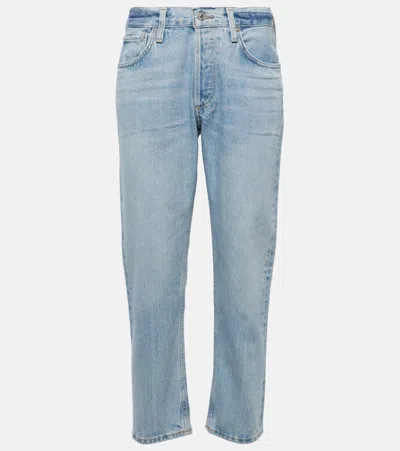 Citizen Of Humanity Isla Low-rise Straight Jeans In Light Indigo