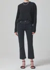 Citizen Of Humanity Isola Corduroy Cropped Boot In Subvert In Grey
