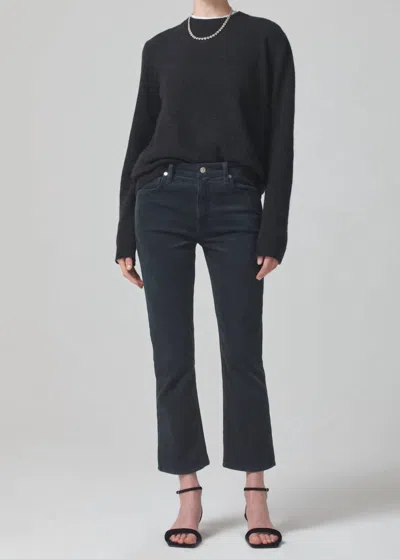 Citizen Of Humanity Isola Corduroy Cropped Boot In Subvert In Grey