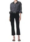 Citizen Of Humanity Isola Cropped Boot-cut Jeans In Black