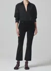 Citizen Of Humanity Isola Cropped Boot Pants In Black In Black