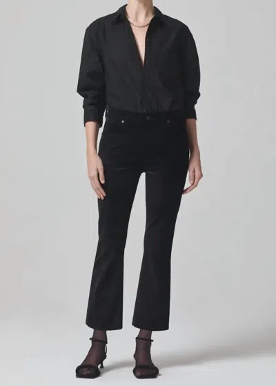 Citizens Of Humanity Isola Cropped Boot Pants In Black