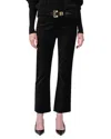 Citizen Of Humanity Isola Cropped Boot In Velvet Jeans In Blk In Multi