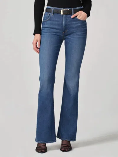 Citizens Of Humanity Isola Flare 32" Jeans In Crispen In Multi