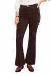Citizens Of Humanity Isola Flare Corduroy Pants In Dark Brown In Brown