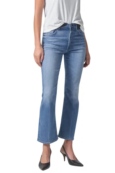 Citizens Of Humanity Isola Mid Rise Cropped Boot Jeans In Splendor In Multi