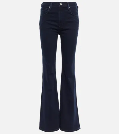 Citizens Of Humanity Isola Mid-rise Cropped Jeans In Black