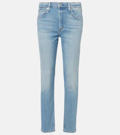 Citizens Of Humanity Mid-rise Slim Jeans Isola In Blau