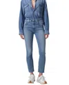 Citizen Of Humanity Isola Raw Hem Crop Straight Leg Jeans In Multi
