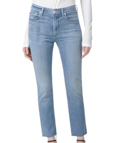 Citizens Of Humanity Isola Straight Crop Jeans In Pixie In Multi