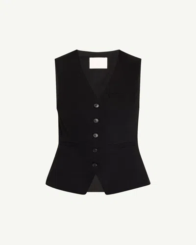 Citizens Of Humanity Jasmin Long Vest In Black