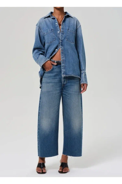 Citizens Of Humanity Jeans Ayla Crop Jean In Doheny In Blue
