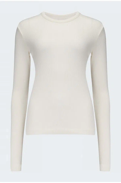 Citizens Of Humanity Jeans Bina Crew Neck Top In Pashmina In White