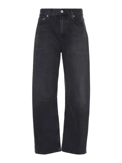 Citizen Of Humanity Miro High-rise Wide-leg Jeans In Negro