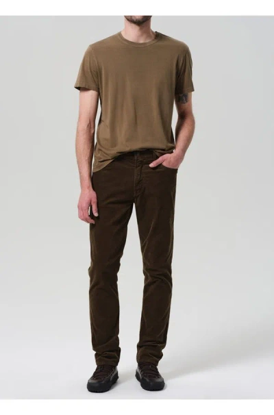 Citizens Of Humanity Jeans Elijah Straight Jean In Olive Cord In Brown