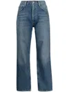 Citizens Of Humanity High-waisted Straight-leg Jeans Belt Loops In Mgoli