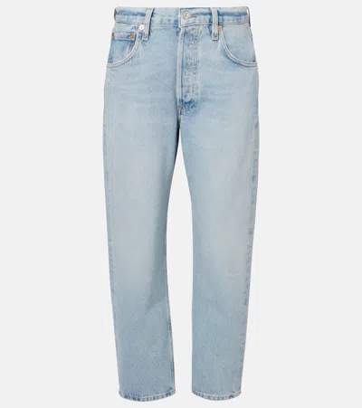 Citizens Of Humanity Jeans Wislow Cropped Straight Jeans In Blue
