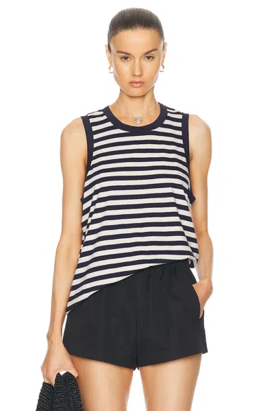 Citizens Of Humanity Jessie Modern Muscle Tee In Eclipse Stripe